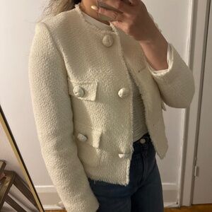 Mango pocket short tweed Jacket